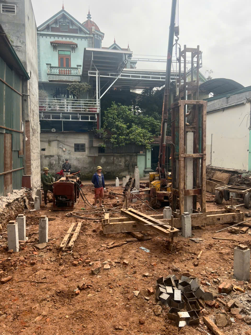 Công Trình Thi Công Ép Cọc Tại 96 Nguyễn Hy Quang