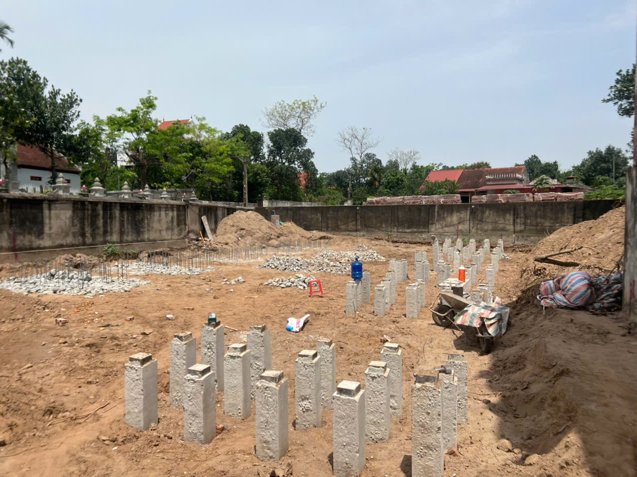 Công Trình Thi Công Ép Cọc Tại 15/16 Gốc Đề